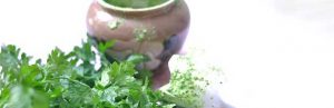 Masque visage maison au persil frais pour peau sèche