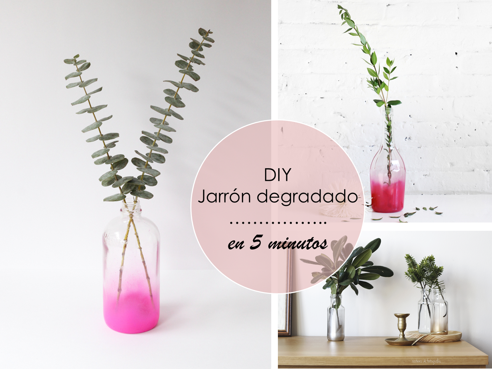 DIY jarrón degradé en 5 minutos.