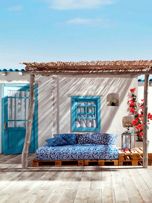 Sofá low cost para la terraza