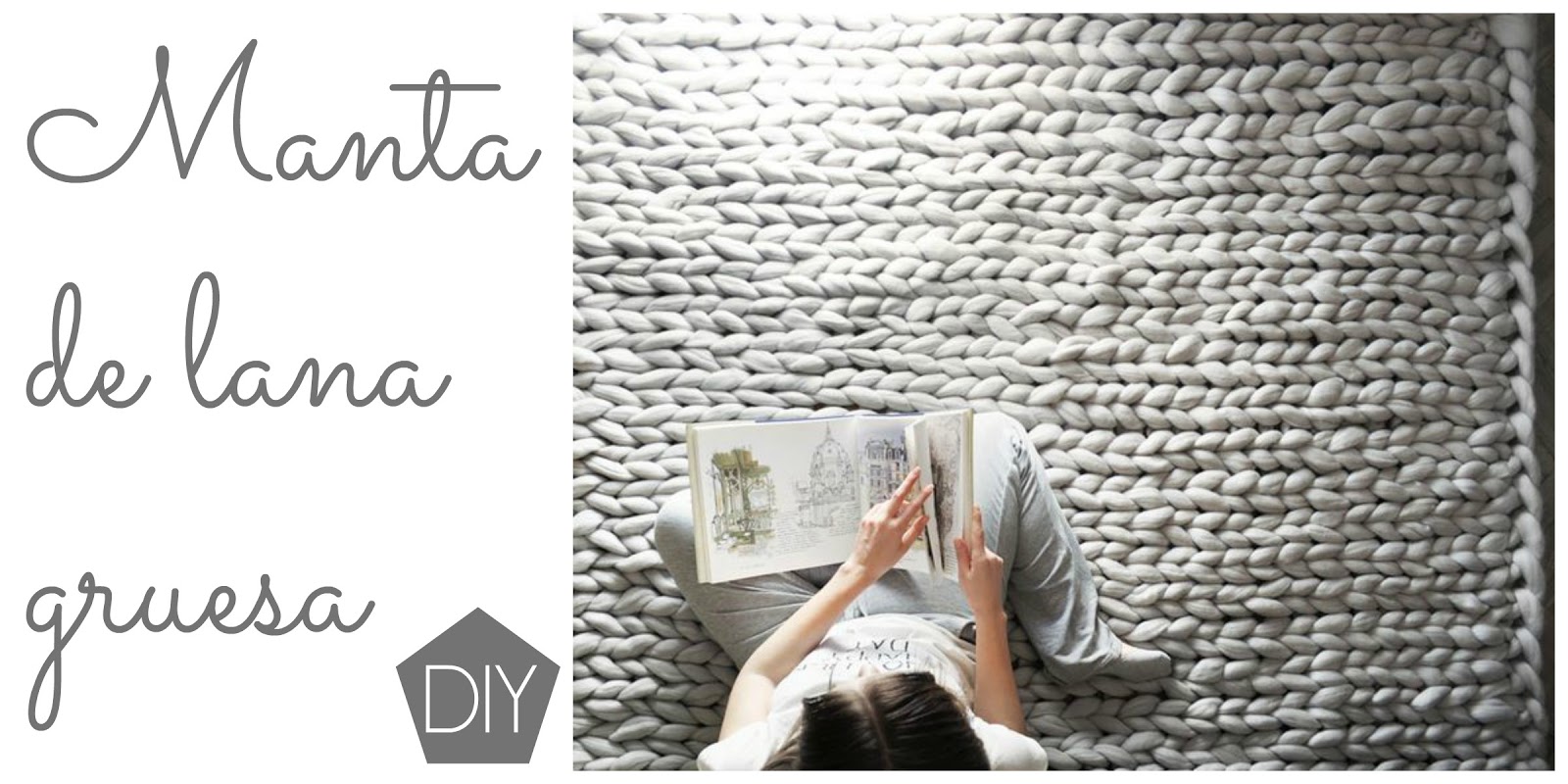 Manta de lana gruesa DIY