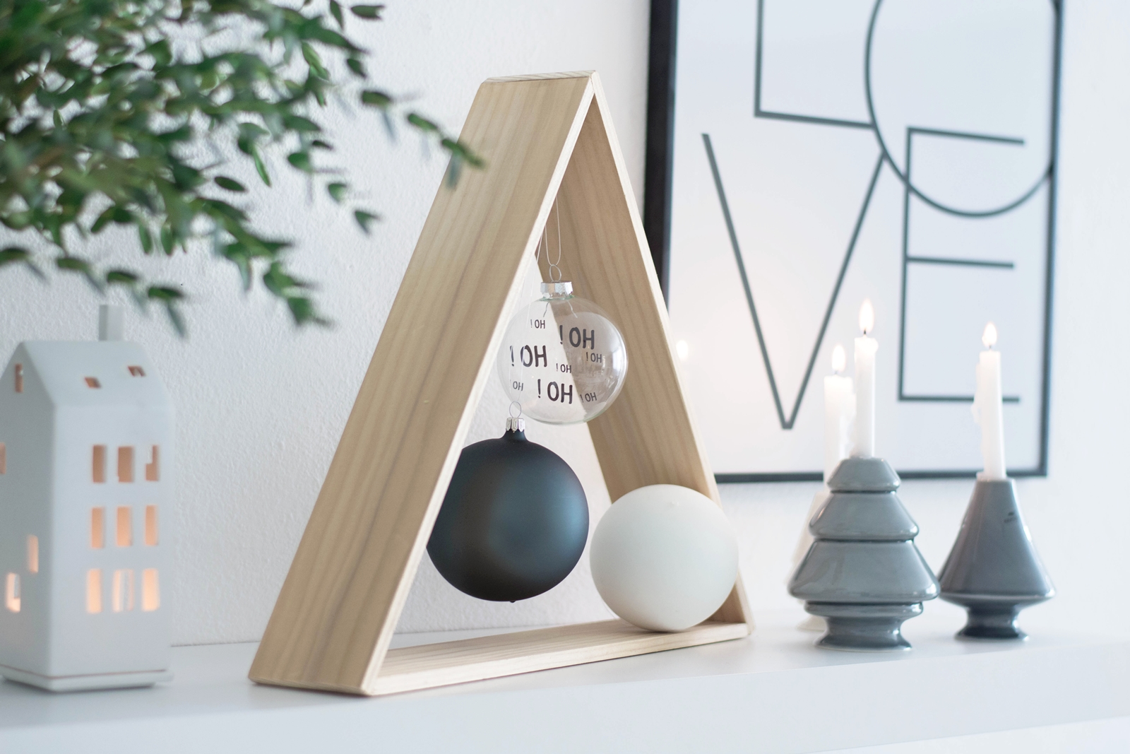 DIY Árbol navideño minimalista