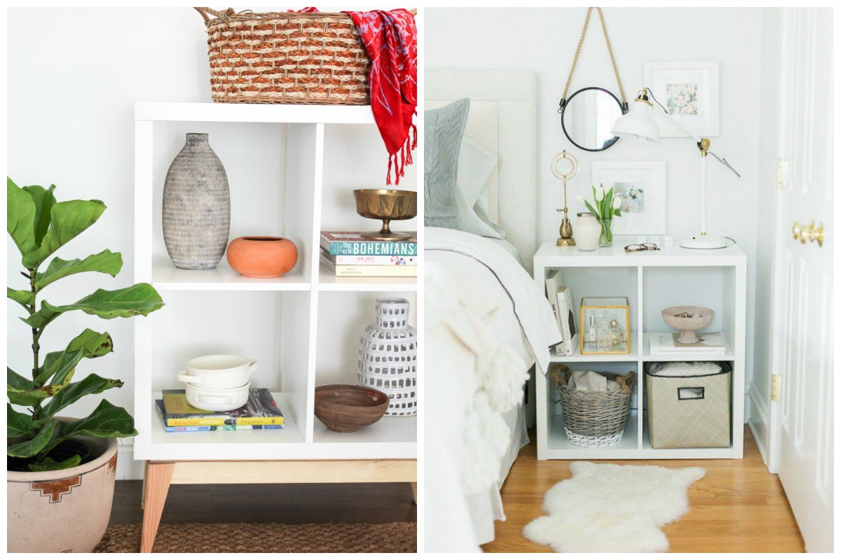 4 ikea hacks con el módulo más versátil de ikea