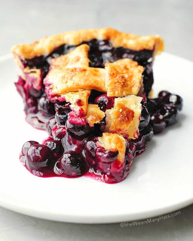 Receta de pastel de arándanos