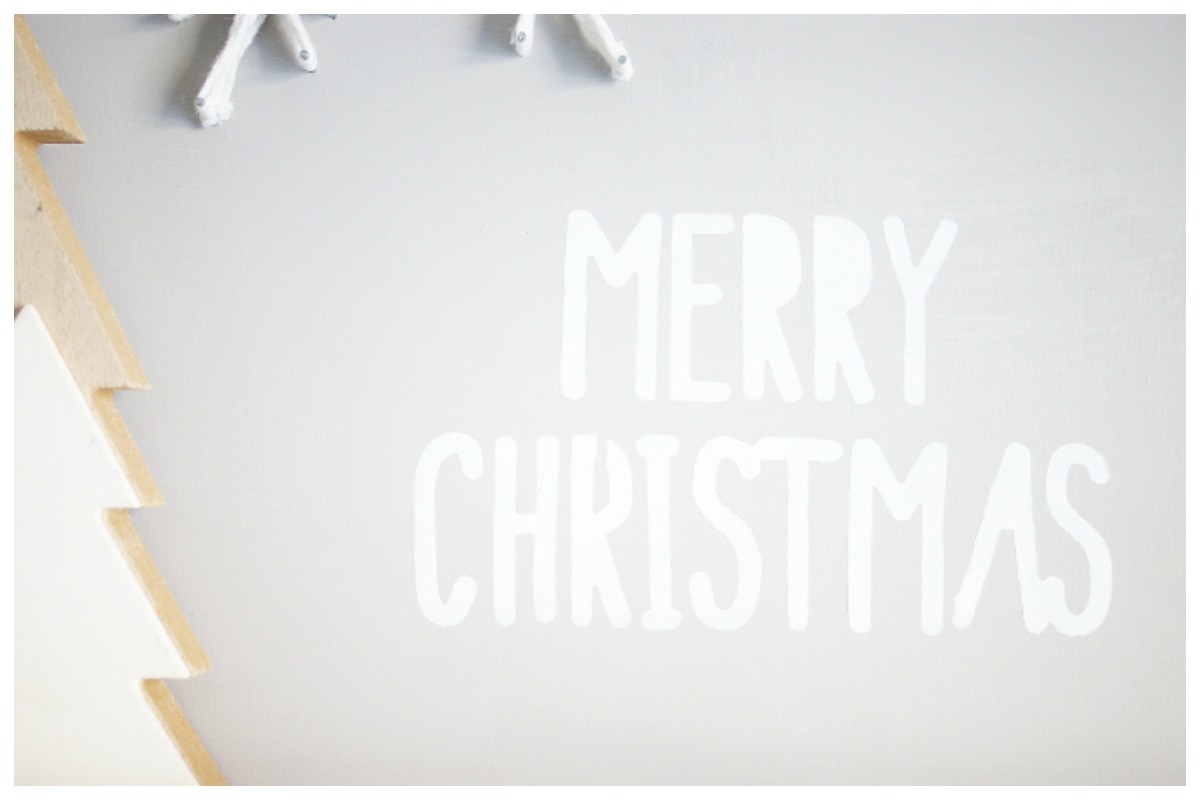 Wall decor con hilorama y stencil