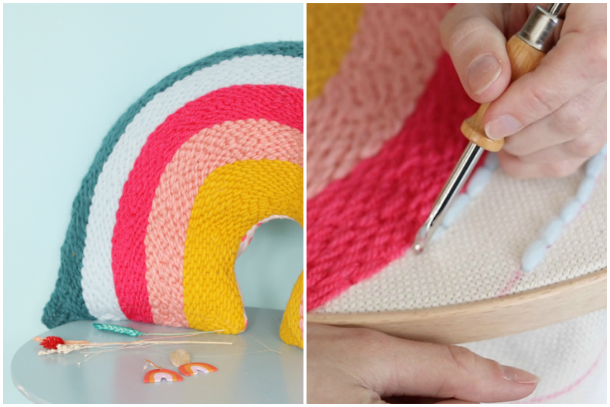 DIY: Cojín arcoiris paso a paso