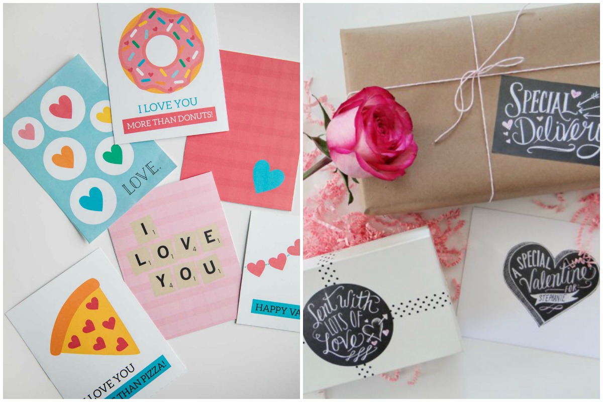 Etiquetas y tarjetas gratis para San Valentín