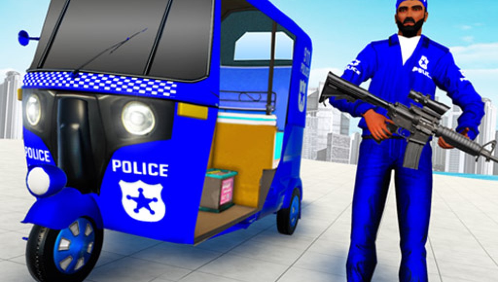 Police auto rickshaw