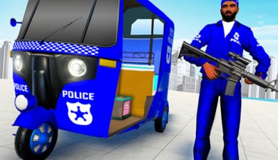 Police auto rickshaw