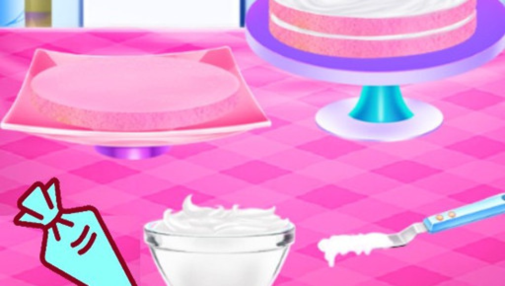 Cherry Blossom Cake Cooking