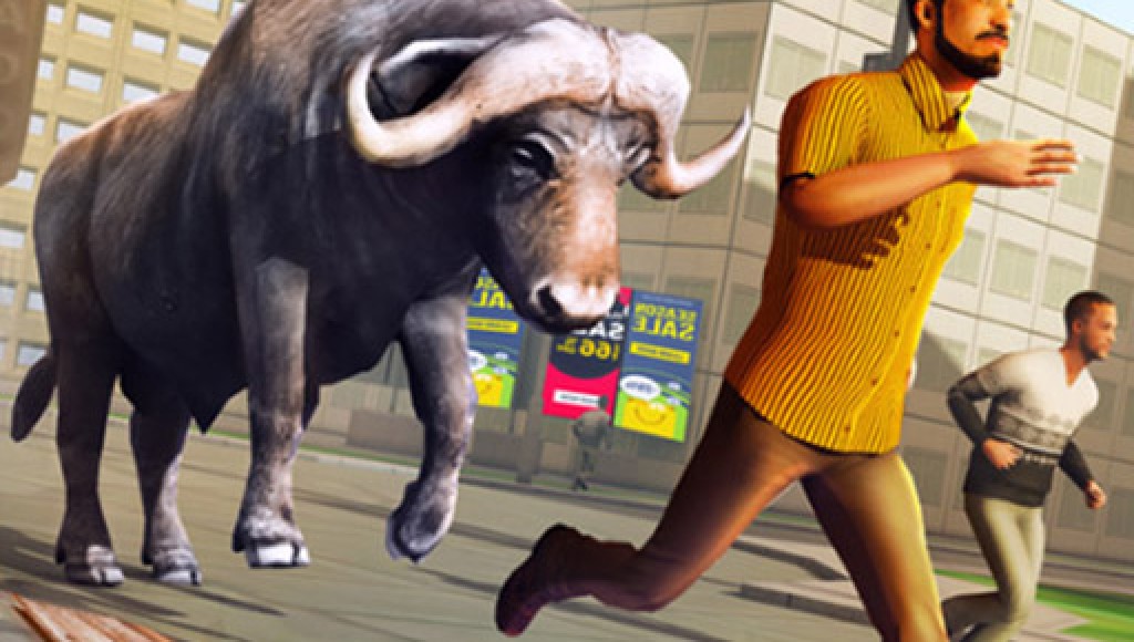 Angry Bull Attack