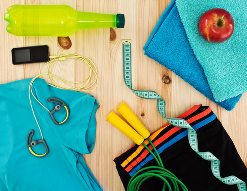 Matériel pour faire du sport sans bouger de chez soi.