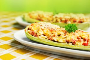 Courgettes farcies légères