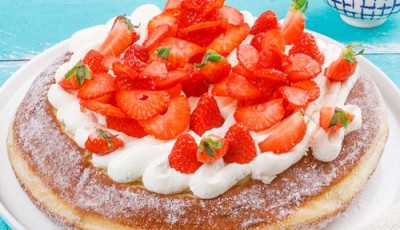 Recette de la tarte beignet aux fraises