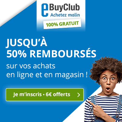 eBuyClub : codes promo et réductions, économisez avec le cashback