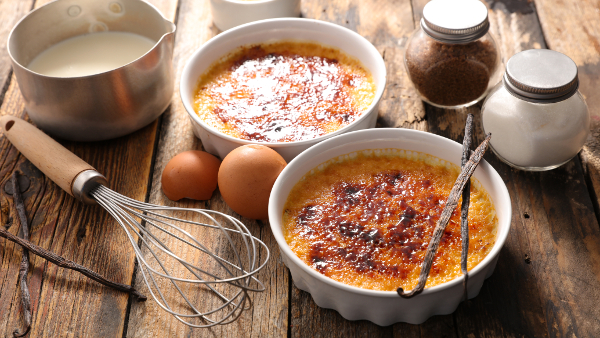 Recette de la crème brûlée caramélisée