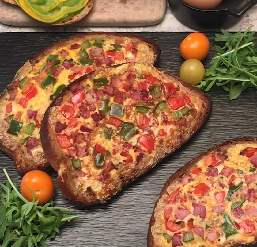Recette de l’omelette tartine aux épices