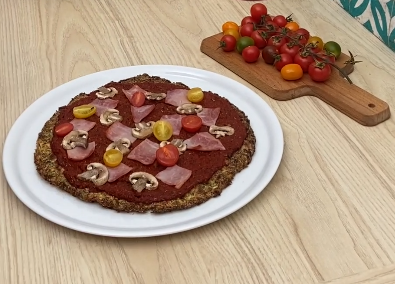 Recette de la pizza courgette aux épices
