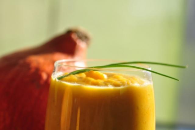 Verrines de potiron et châtaignes