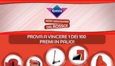 Concorso Nuvenia “Non vergognarti del rosso”: in palio 100 premi dedicati alle donne