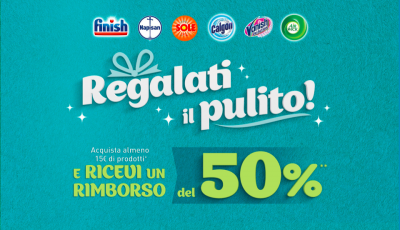 Cashback Regalati il pulito
