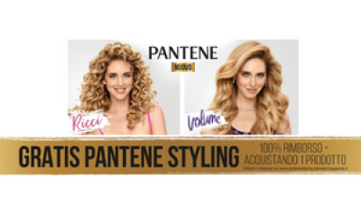 Prova gratis 1 prodotto Pantene Styling: ricevi il rimborso totale!