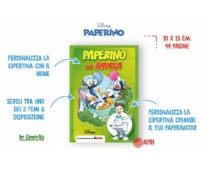 Kinder regala un fumetto Paperino personalizzato