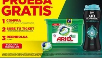 ARIEL PODS Y DE LENOR UNSTOPPABLES REGALAN 10000 MUESTRAS GRATIS