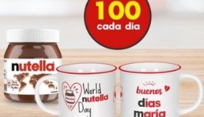 NUTELLA REGALA TAZAS PERSONALIZADAS