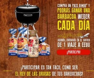 BIMBO SORTEA 62 BARBACOAS WEBER + 1 VIAJE A EEUU PARA 4 PERSONAS