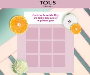 JUEGA AL TOUS GEMS TRES EN RAYA Y PODRÁS GANAR UNA FRAGANCIA TOUS