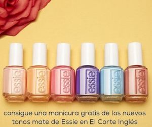 REGALO EN ESSIE DE MANICURA Y MINI TOP-COAT DE LOS NUEVOS TONOS MATE DE ESSIE
