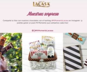 CHOCOLATES LACASA SORTEA MUESTRAS GRATIS POR MOMENTO GANADOR