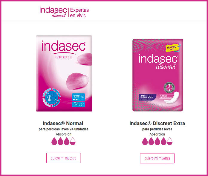 MUESTRAS GRATIS DE INDASEC (ACTUALIZADAS)