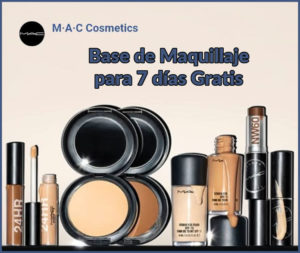 MUESTRAS GRATIS DE BASE DE MAQUILLAJE M·A·C PARA 7 DÍAS