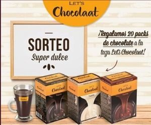 LET´S CHOCOLAAT SORTEA 20 PACKS DE CHOCOLATE A LA TAZA