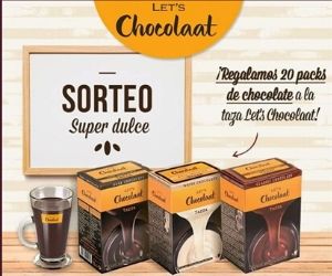 LET´S CHOCOLAAT SORTEA 20 PACKS DE CHOCOLATE A LA TAZA