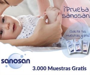 3.000 MUESTRAS GRATIS PARA BEBÉ DE SANOSAN PARA LOS PRIMEROS