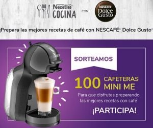 NESCAFÉ DOLCE GUSTO SORTEA CIEN CAFETERAS MINI ME