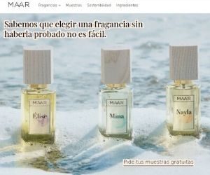 MUESTRAS GRATIS FRAGANCIAS MAAR
