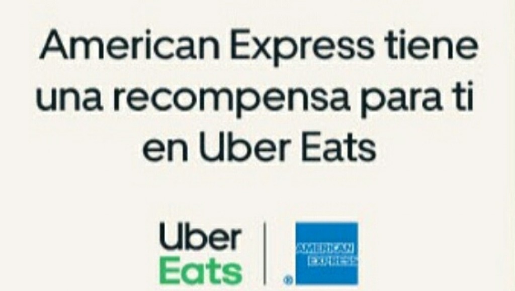 Descuentos especiales con Uber Eats y American Express. Prueba Ya