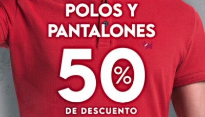 50% de descuento en la tercera prende en polos y pantalones de Ferrioni