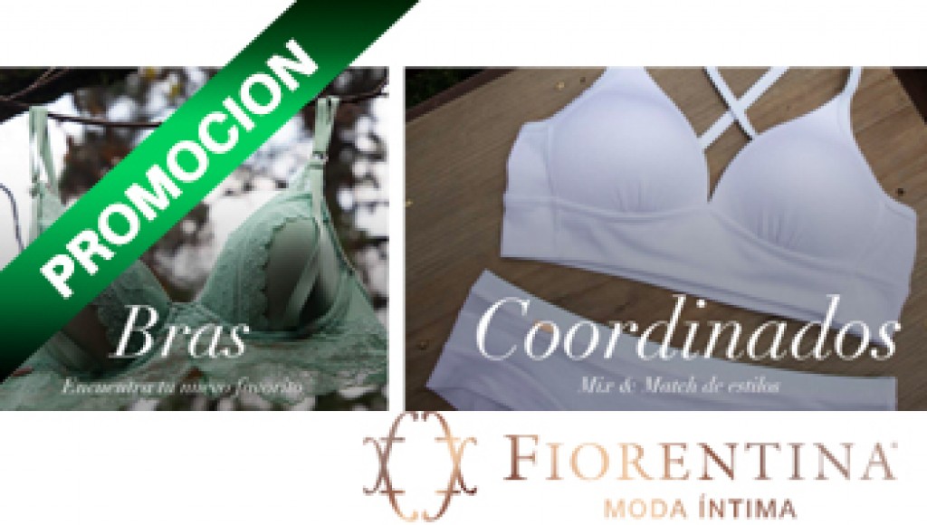Compra un bra y llévate una panty gratis por la Flash Sale de Fiorentina