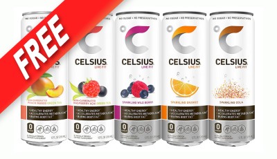 Free 12Oz Celsius Energy Drink
