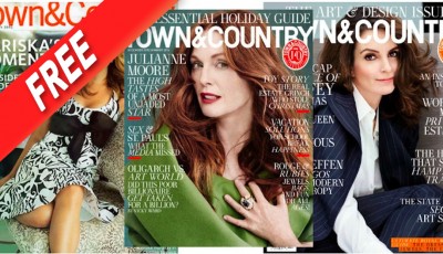 Free 2-Year Subscription to Town & Country Magazine