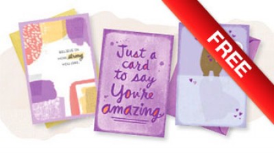 Free 3 Card Pack from Hallmark