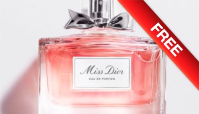 Free Miss Dior perfume sample