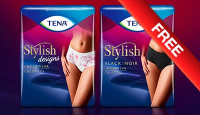 Free Tena stylish underwear