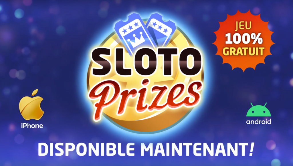 Gagnez de l\'argent et des cadeaux avec l\'application Sloto Prizes.