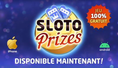 Gagnez de l\'argent et des cadeaux avec l\'application Sloto Prizes.