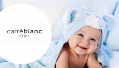 Testez gratuitement la cape de bain et le gant de toilette coton bio Imagine de Carré Blanc